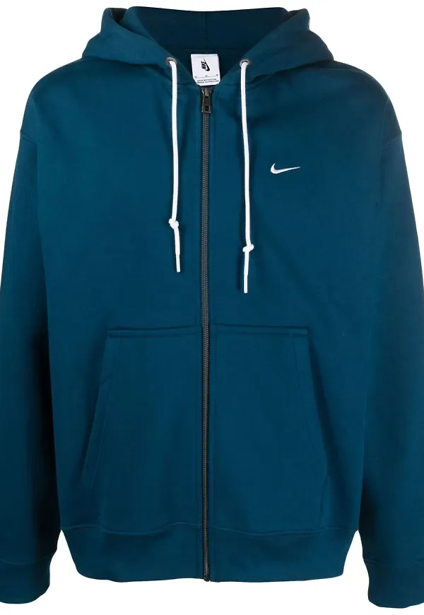 Nike Solo hoodie med dragkedja - Blå