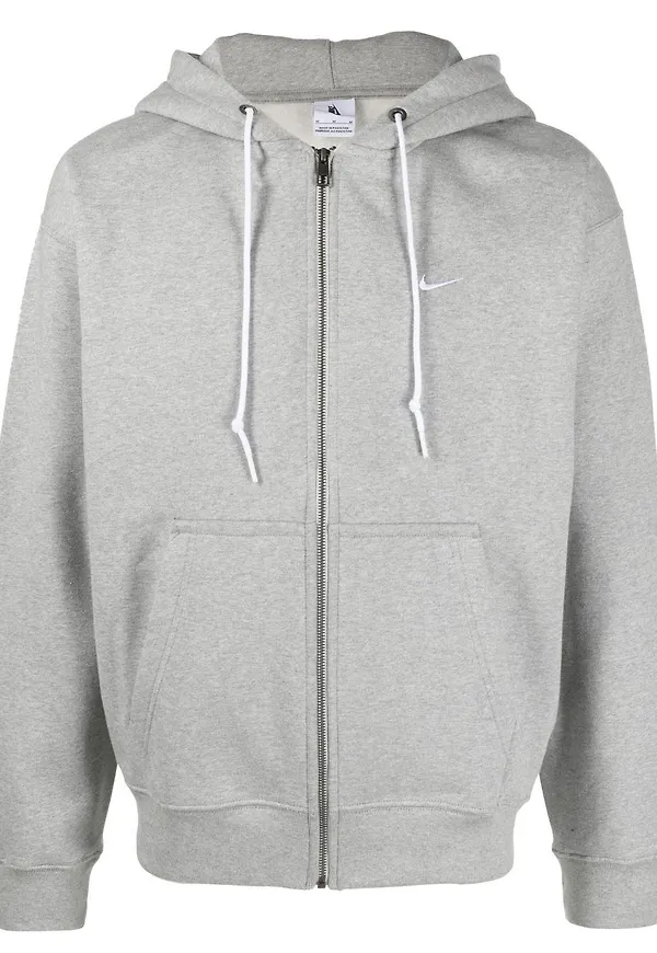 Nike Solo hoodie med dragkedja - Grå