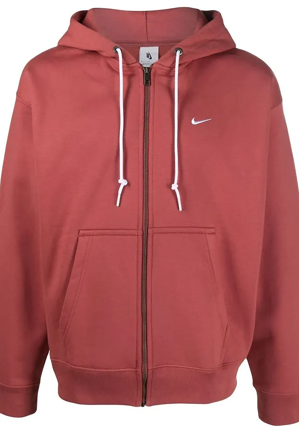Nike Solo hoodie med dragkedja - Röd