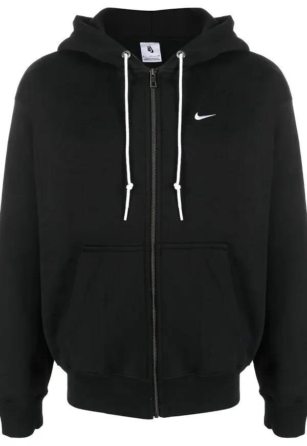 Nike Solo hoodie med dragkedja - Svart