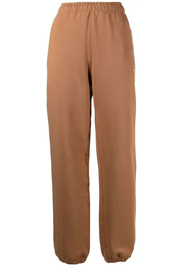 Nike Solo Swoosh fleecebyxor - Brun