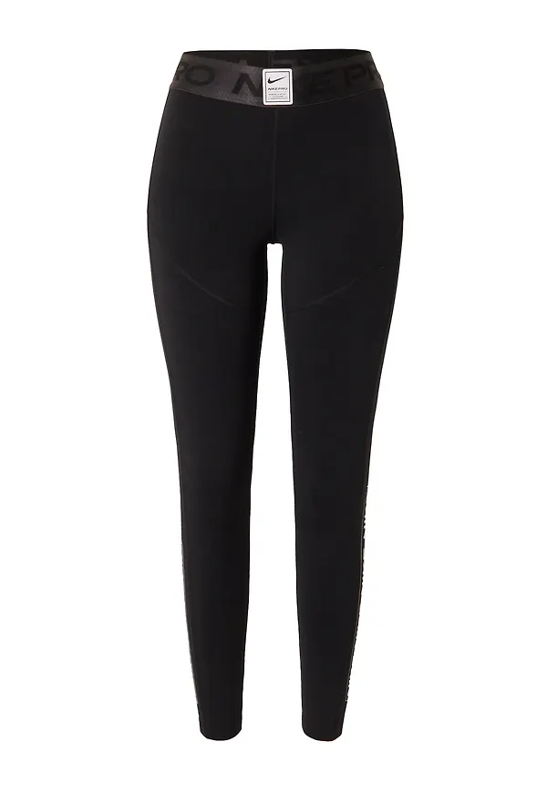 NIKE Sportbyxa svart / vit