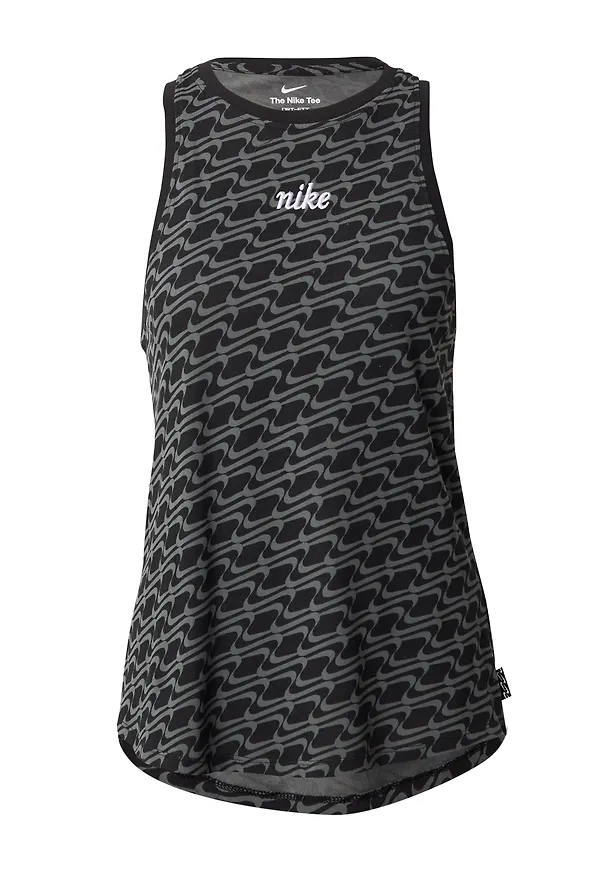 NIKE Sporttopp mörkgrå / svart