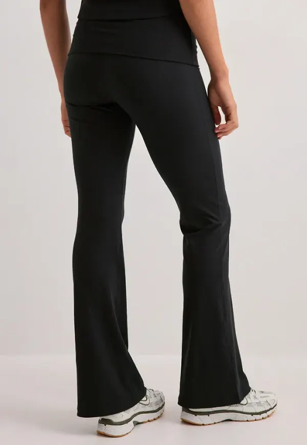 Nike - Svart - W Nsw Chill Knit Rib Pant