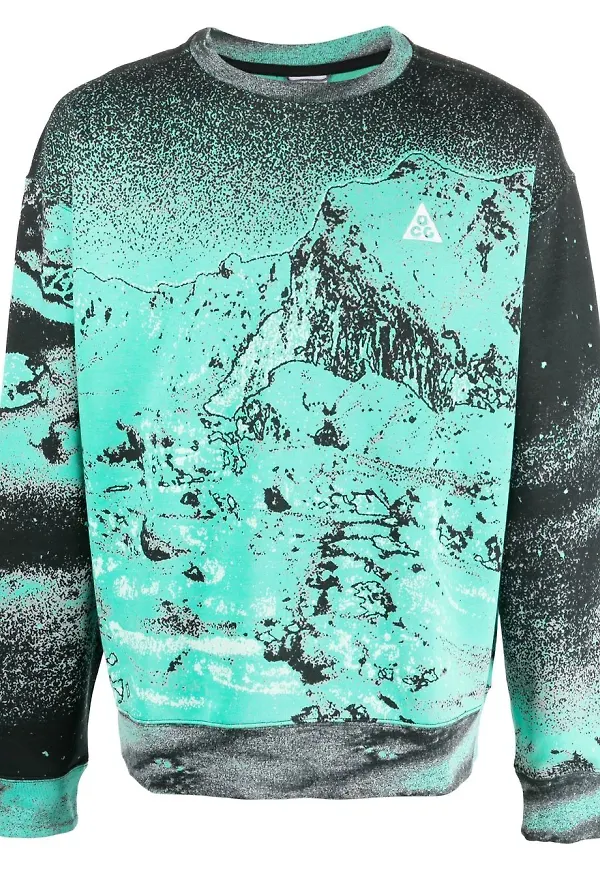 Nike sweatshirt med grafiskt tryck - Svart