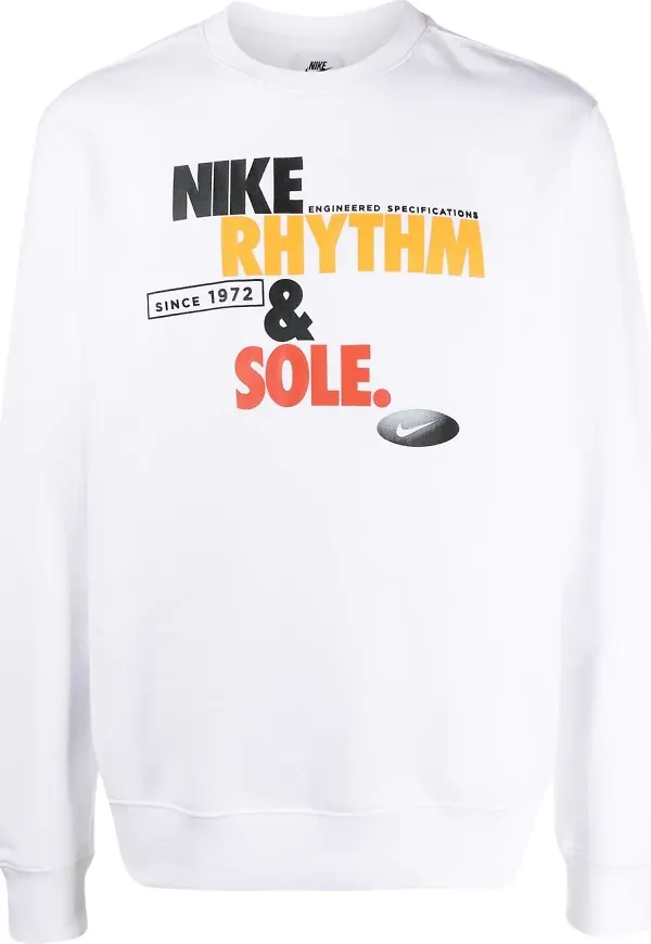 Nike sweatshirt med logotyp - Vit