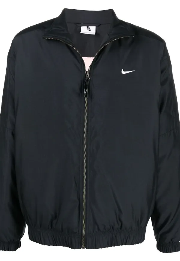 Nike Swoosh bomberjacka med tryck - Svart