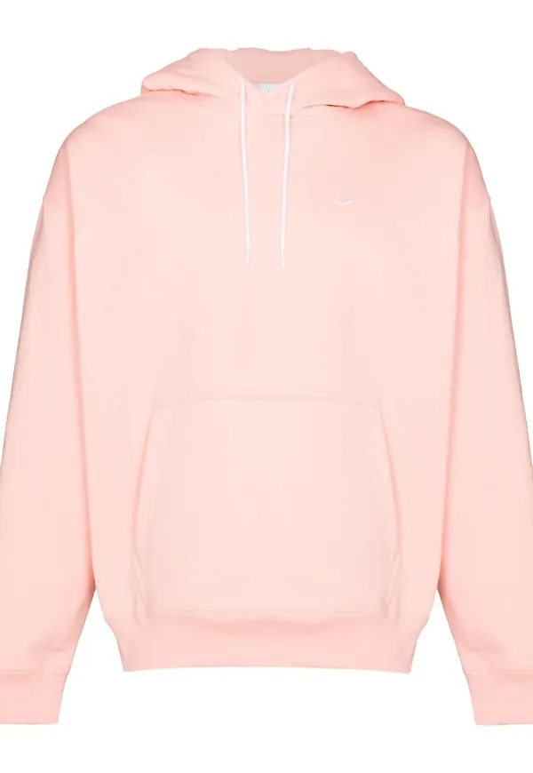 Nike Swoosh broderad hoodie i oversize-modell - Rosa