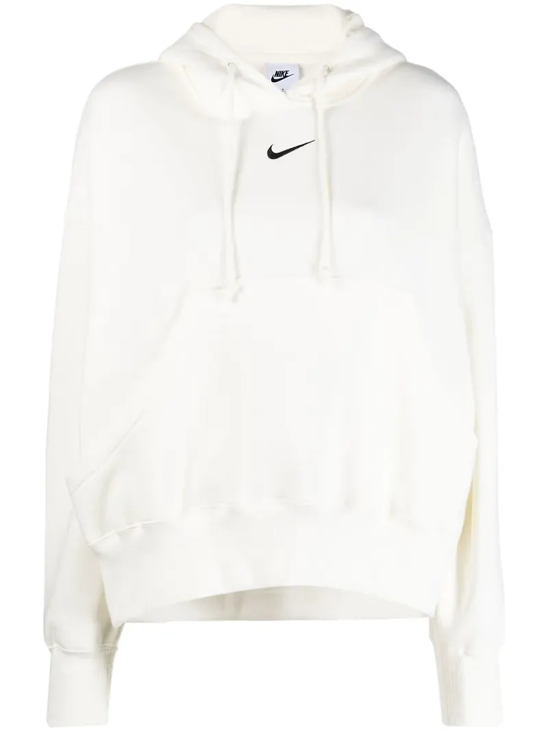 Nike Swoosh oversize-hoodie - Vit