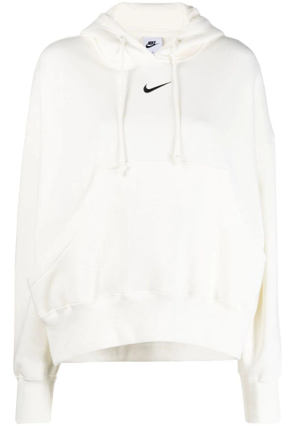 Nike Swoosh oversize-hoodie - Vit