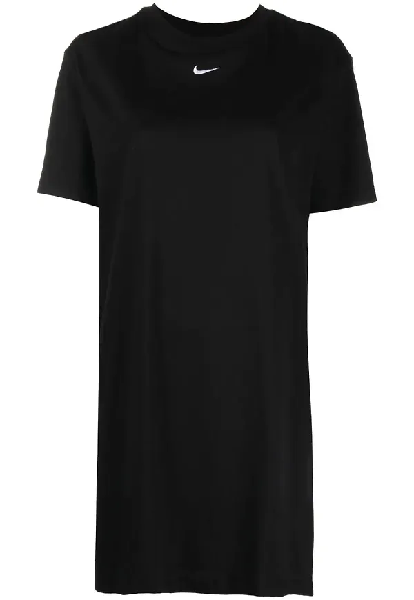 Nike Swoosh t-shirtklänning med logotyp - Svart