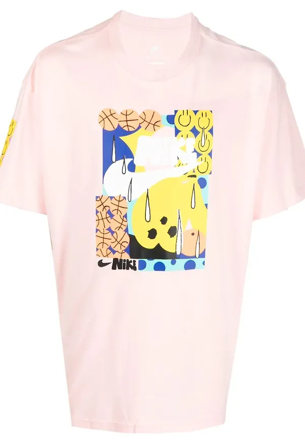 Nike t-shirt med grafiskt tryck - Rosa
