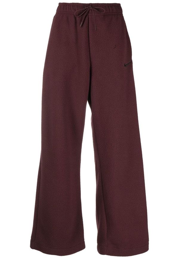 Nike Teddy trackpants i fleece - Röd