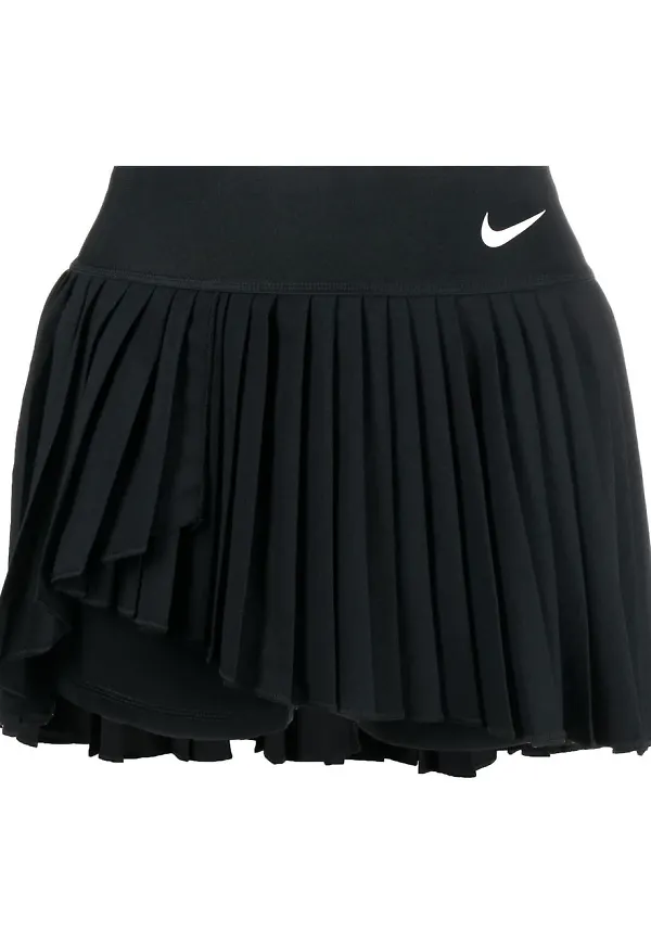 Nike tenniskjol med logotypband - Svart