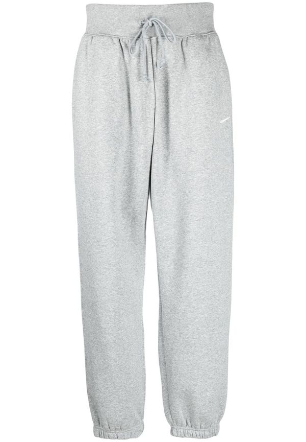 Nike trackpants i fleece med hög midja - Grå
