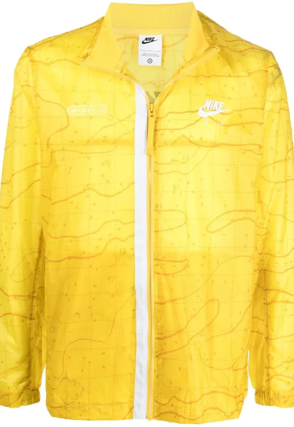Nike vävd ofodrad jacka - Gul