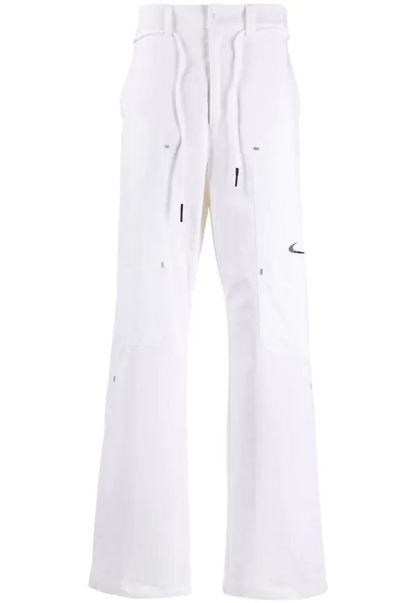 Nike X Off-White bootcut-byxor med logotyp - Neutral