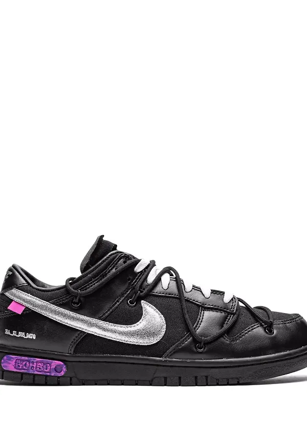 Nike x Off-White Dunk låga sneakers - Svart