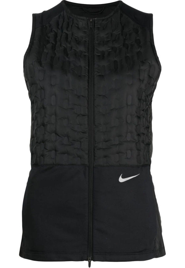 Nike ärmlös jacka med logotyp - Svart