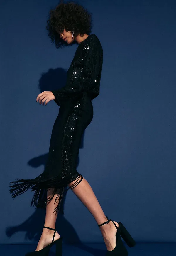Nikki sequin skirt