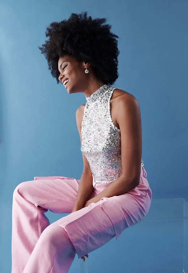 Nima sequin top