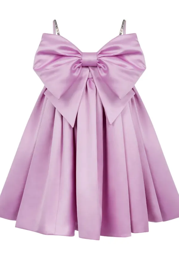 Nina Ricci ärmlös klänning med rosett baktill - Rosa – Farfetch