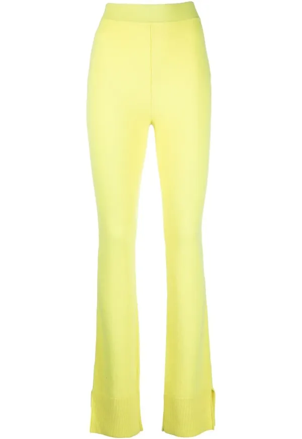 Nina Ricci stickade kashmirbyxor - Gul
