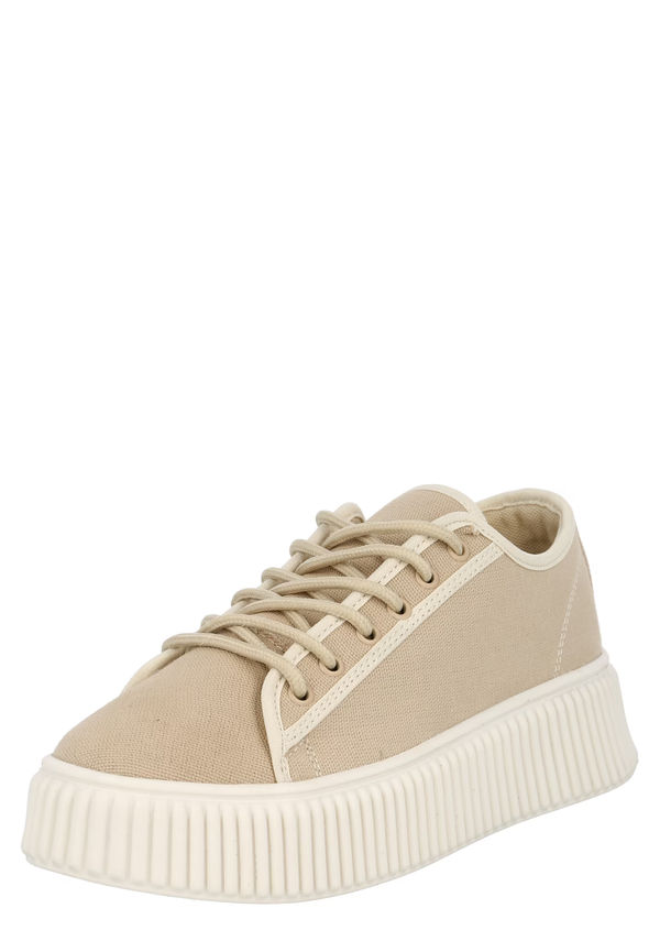 NLY by Nelly Låg sneaker 'Bowser' ecru / mörkbeige