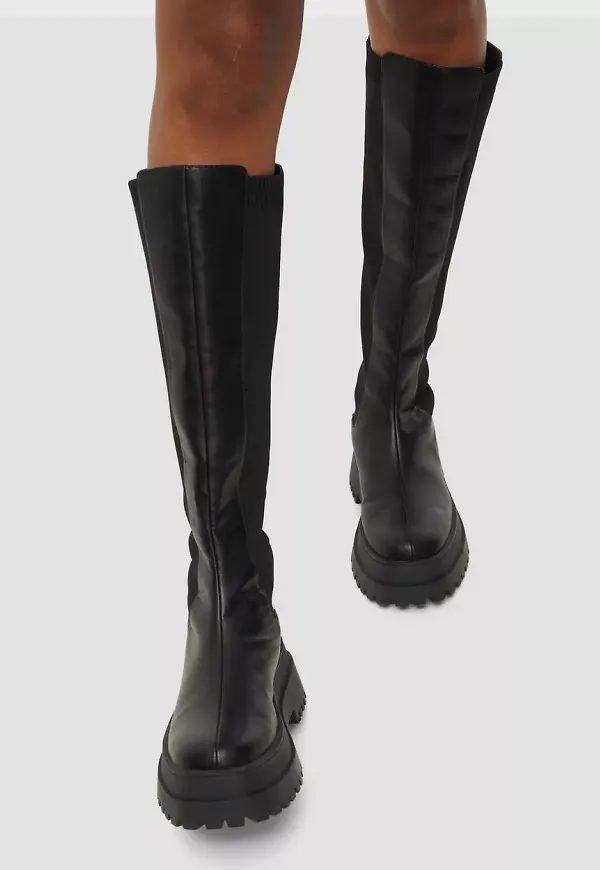 NLY Shoes - Chelsea boots - Svart - Under Knee Chelsea Boot - Boots & Kängor - Chelsea boots