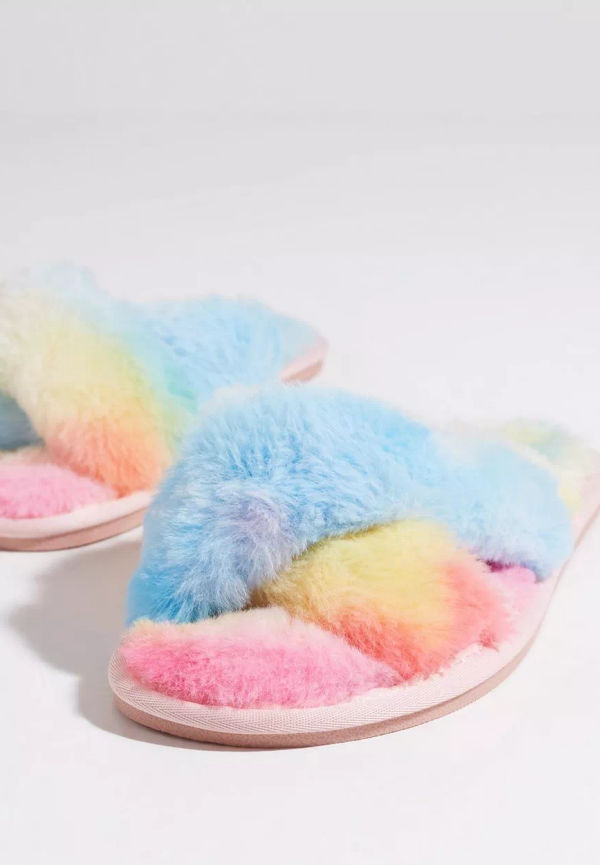 NLY Shoes - Inneskor - Multicolor - Perfect Furry Friend - Flats & Lågskor