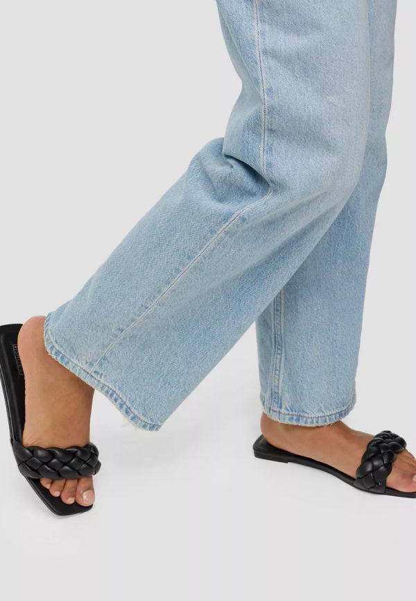 NLY Shoes - Slip-in skor - Svart - Braided Flat - Flats & Lågskor