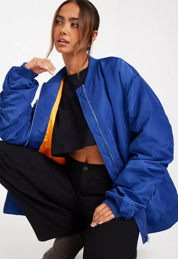 NLY Trend - Blå - Oversized Bomber Jacket