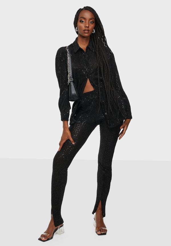 NLY Trend - Byxor - Bling Me Sequin Pants - Byxor & Shorts - Pants