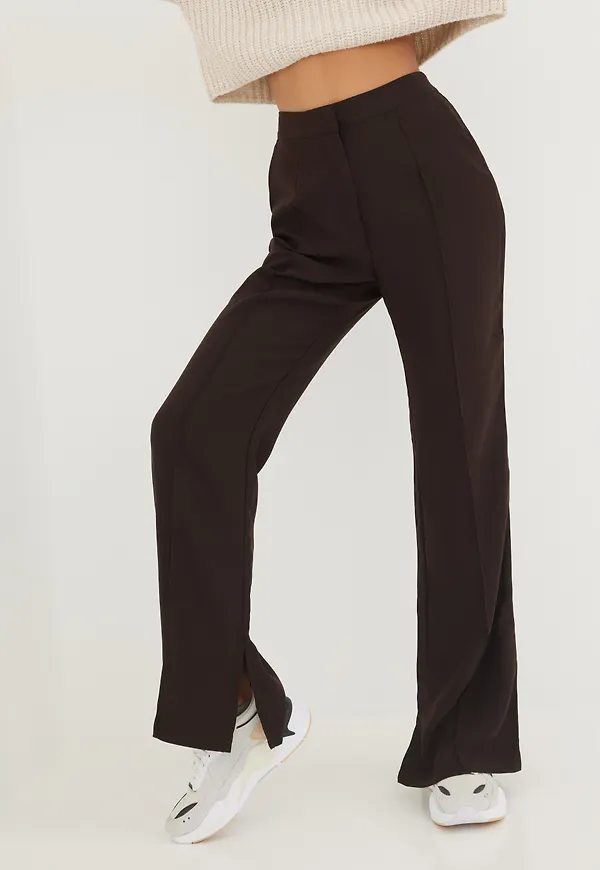 NLY Trend - Byxor - Dressed Side Slit Pants - Byxor & Shorts - Pants