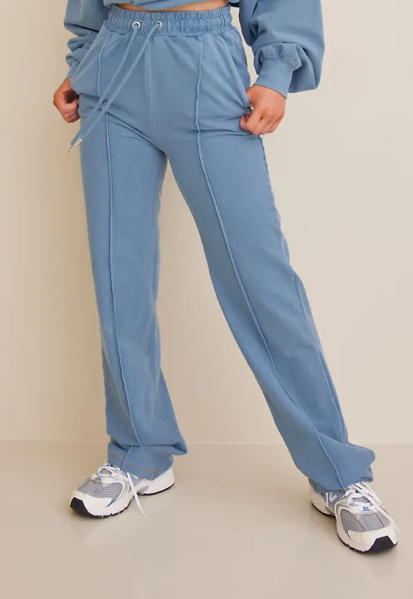 NLY Trend - Byxor - Jersey Denim Joggers - Byxor & Shorts - Pants