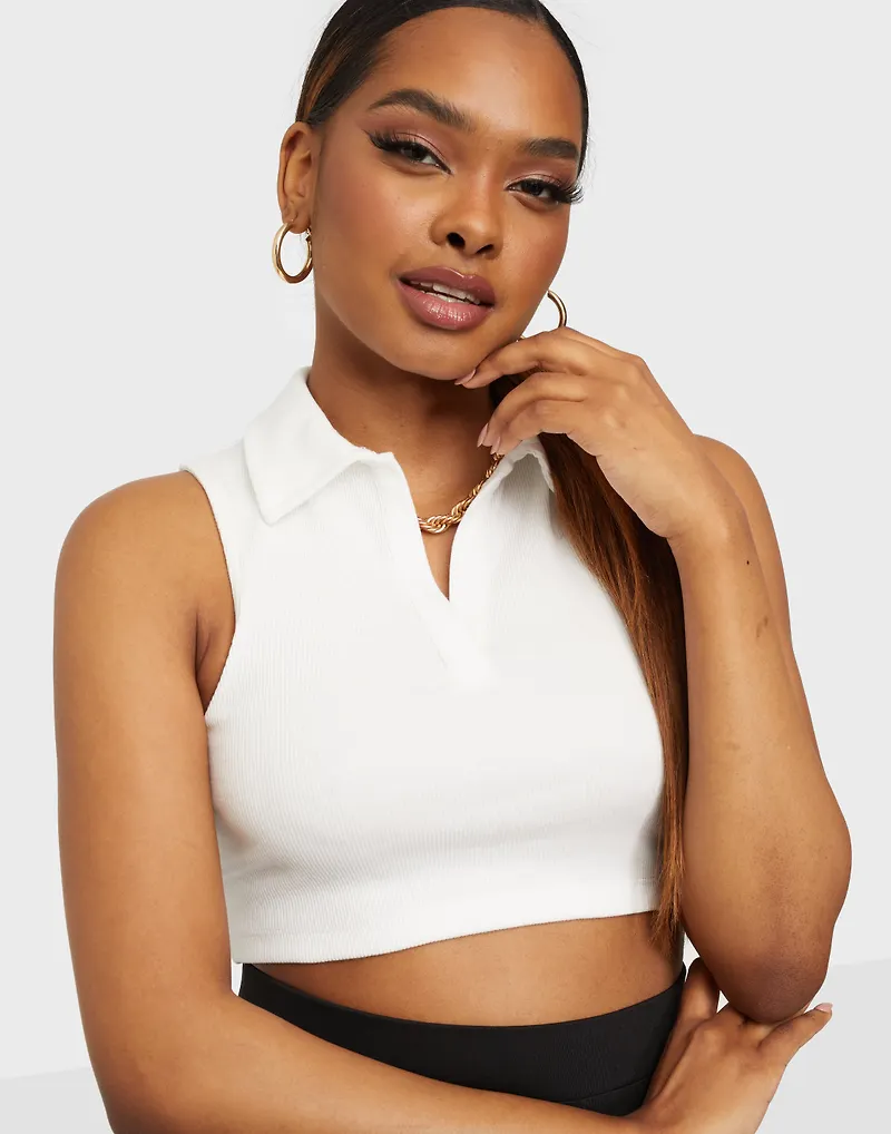 NLY Trend - Crop tops - Cropped Collar Top - Toppar