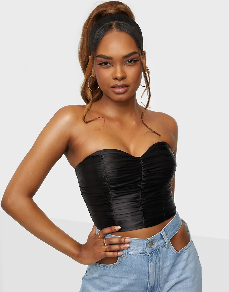 NLY Trend - Festtoppar - Ruched Bustier - Toppar