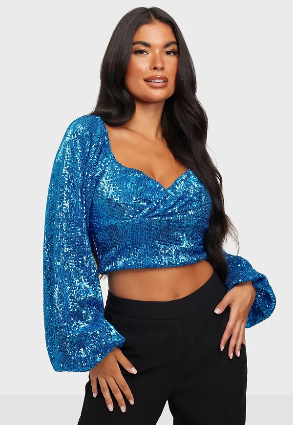 NLY Trend - Festtoppar - Sequin Top - Toppar