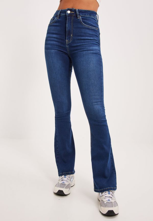 NLY Trend - Jeans - Mörk Blå - Superstretch Bootcut Denim - Jeans