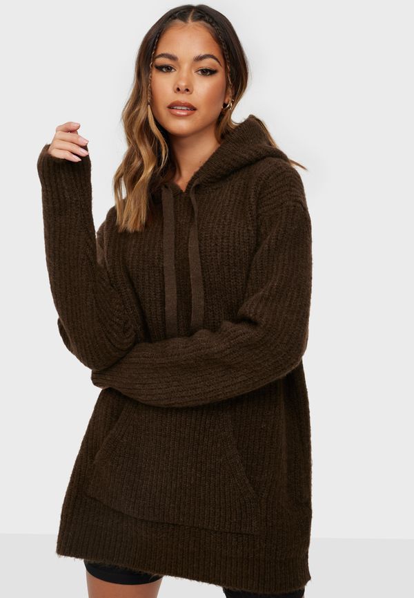 NLY Trend - Stickade tröjor - Oversized Hoodie Knit - Tröjor - Knitted sweaters