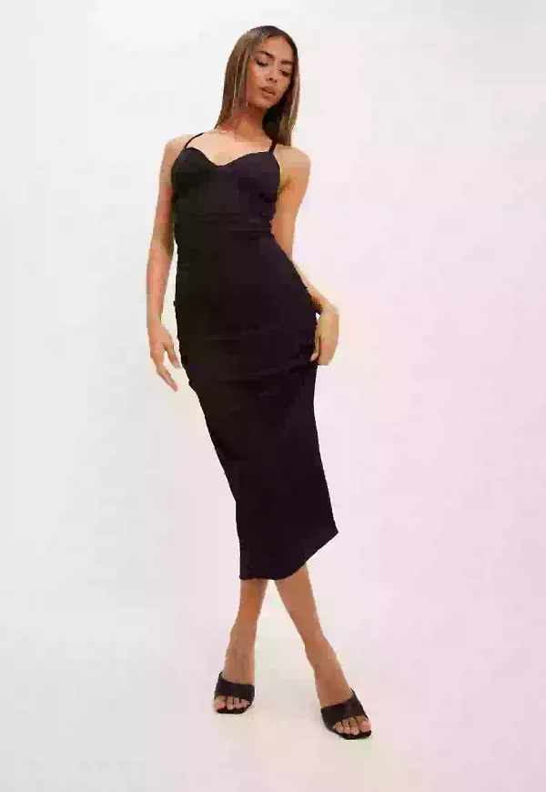 NLY Trend Cross Back Dress Cocktailklänningar Svart