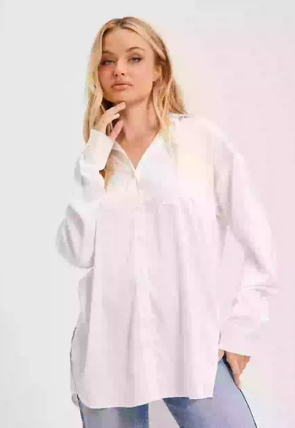 NLY Trend Everyday Satin Shirt Skjortor Vit
