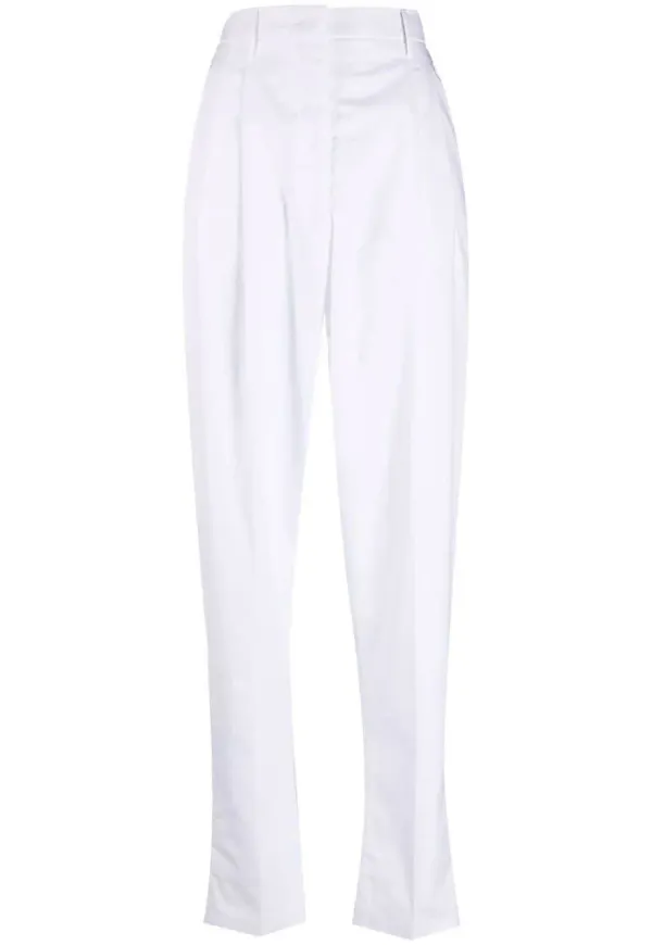Nº21 slacks med hög midja - Vit