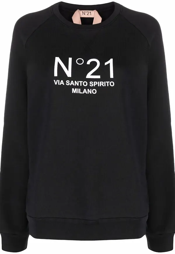 Nº21 tröja med logotyp - Svart