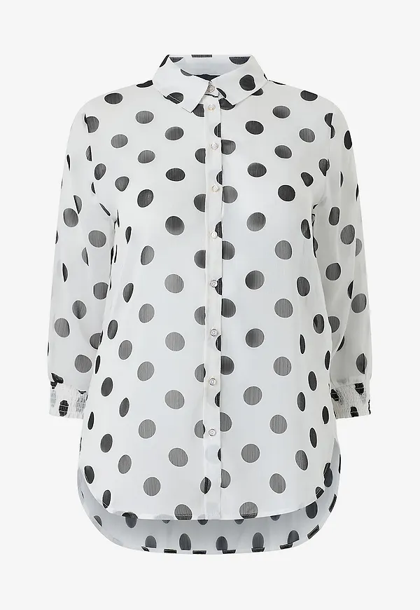NO. 1 BY OX - Skjorta Long Shirt w 3/4 sleeves and smaock cuffs - Flerfärgad