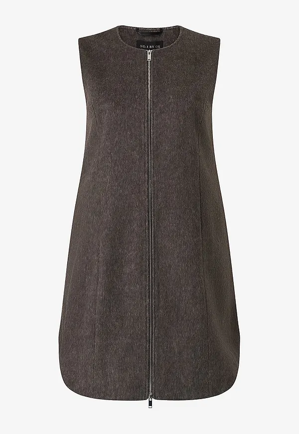 NO. 1 BY OX - Väst Wool - Brun