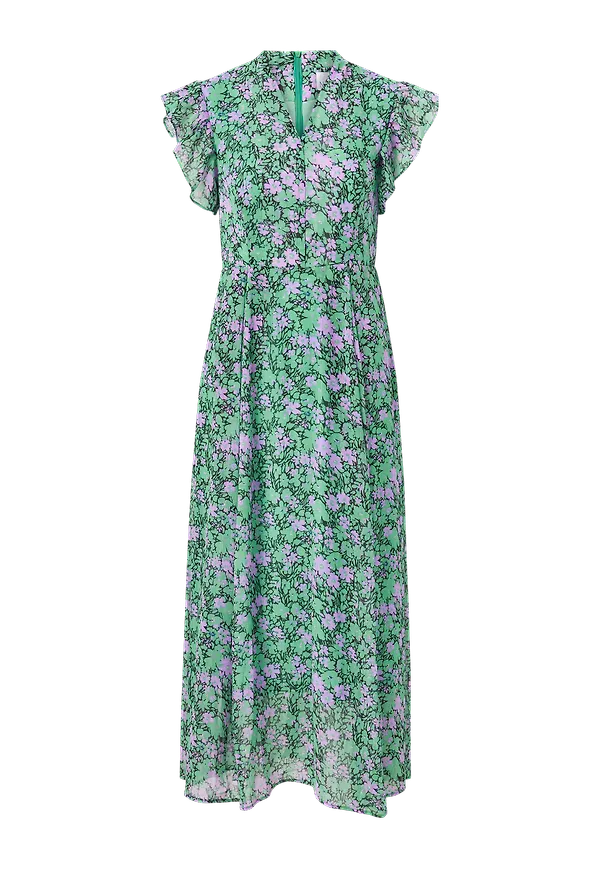 Noella - Maxiklänning Melody Flounce s/s Dress - Grön