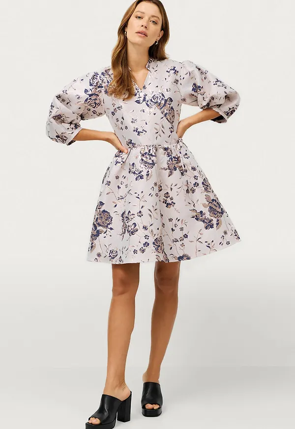 Noella - Omlottklänning Aya Wrap Dress - Blå