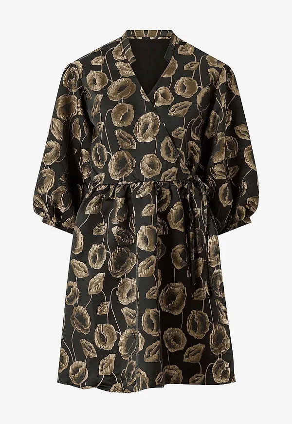 Noella - Klänning Pina Aya Wrap Dress - Guld