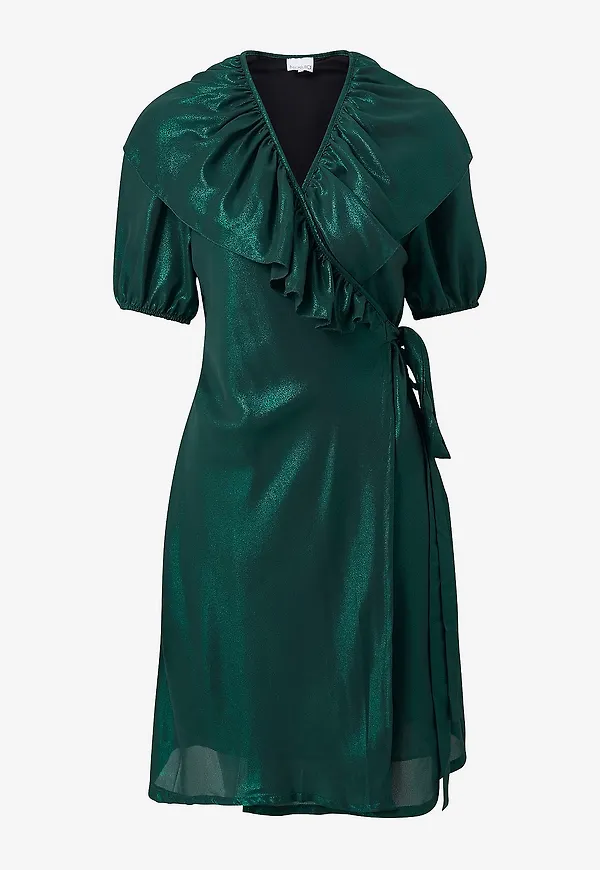 Noella - Omlottklänning Dagmar Wrap Dress - Grön